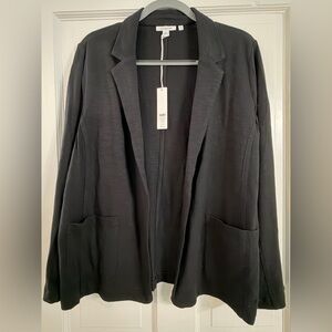 Chico's Black Slub Blazer